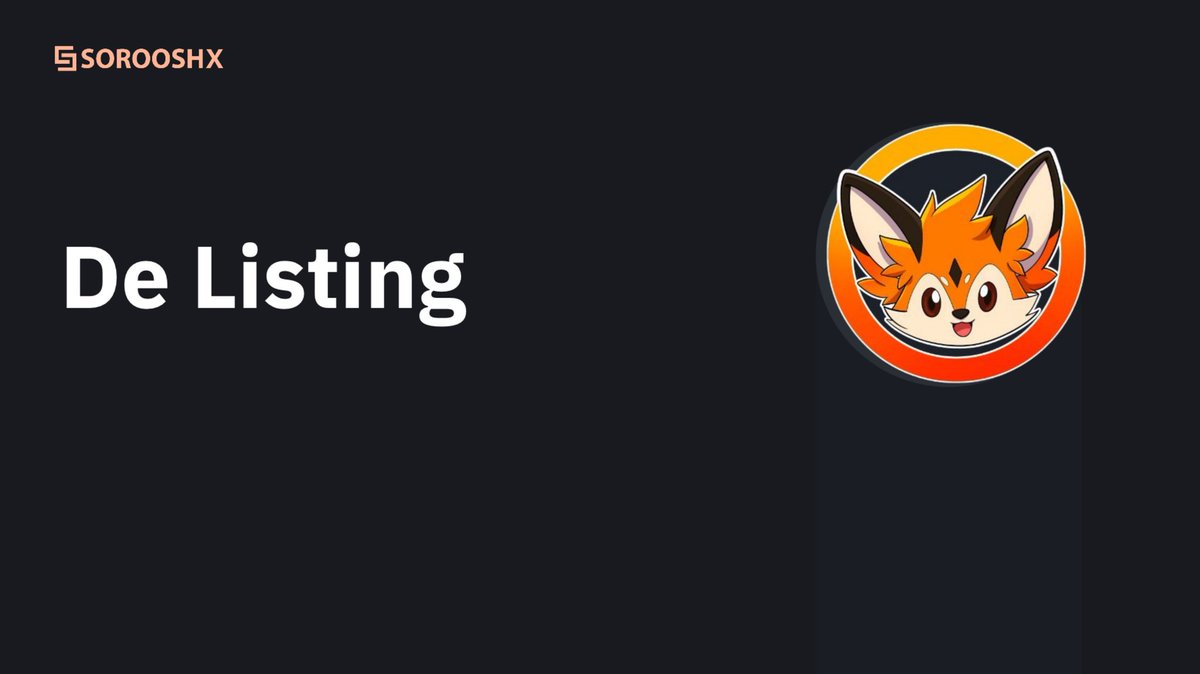 Futures delisting

SorooshX will delist the $FOXY/USDT trading pair for futures trading on May 22, 2025, 7:00 AM (UTC).

soroosh.app/en/support/art…

#FOXYUSDT #SorooshX #delist #CryptoTrading
