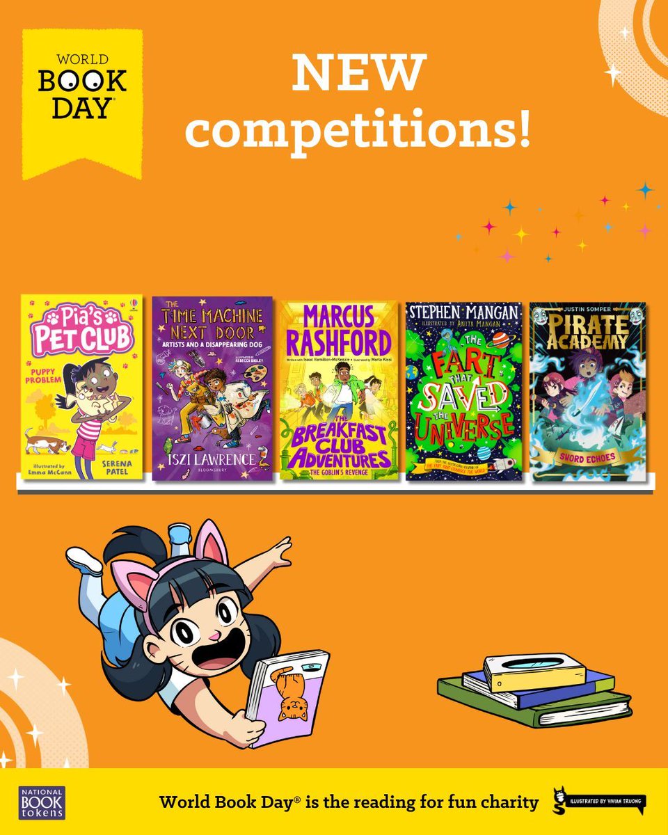 Competitions alert 💥

From book bundles to a chance to win a virtual author visit for your school, we've got some brilliant prizes for all ages 📖🌟

Find out more and how to enter here - worldbookday.com/competitions/