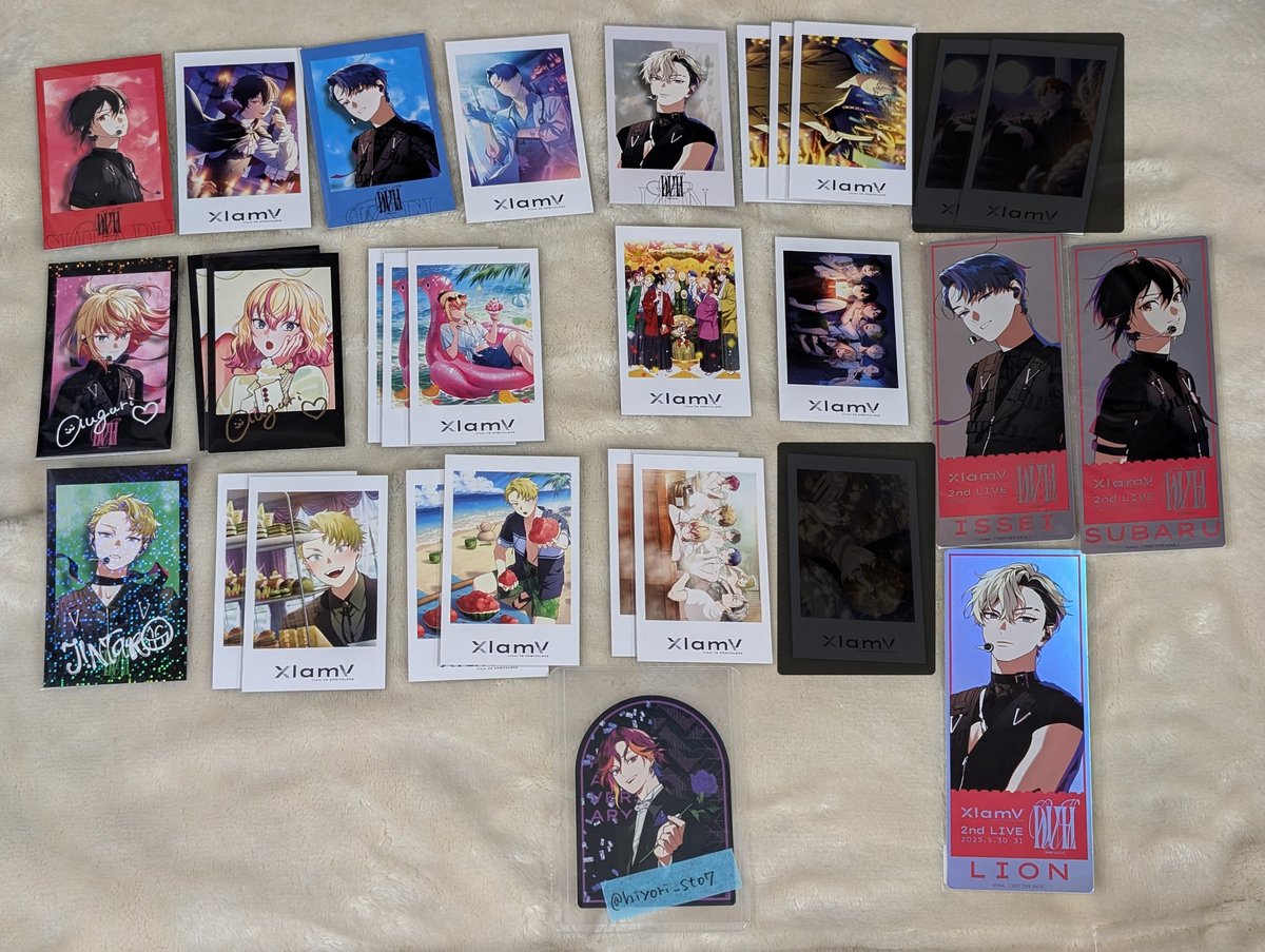 【交換】VS AMBIVALENZ ビバレン クランヴ XlamV 2nd LIVE DUH シャタコレ 特典

譲）スバル、イッセイ、レオン、アグリ、ジンタロウ、集合
求）
ホロ : サクヤ
箔押し : ナゴム
N、特典 : サクヤ、ナゴム

※郵送、31日現地（初回のみ参加のため時間要相談）

検索からでもお気軽にお声がけください。