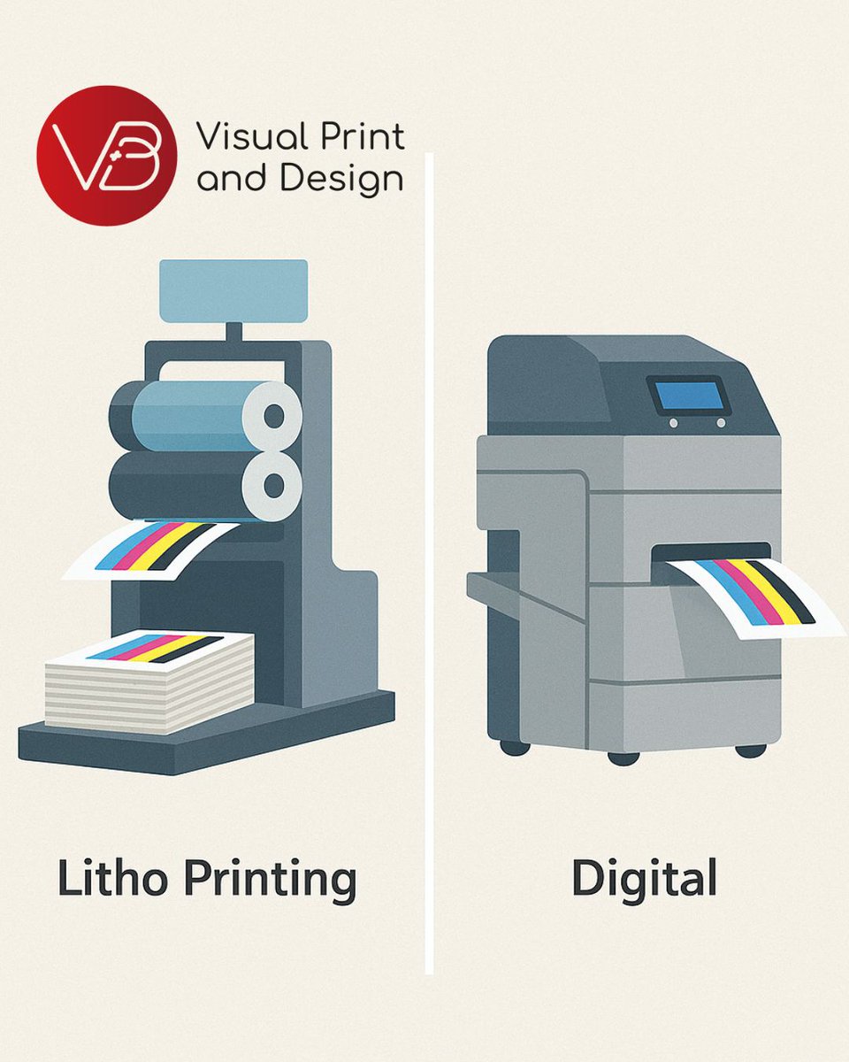 Not sure when to choose litho over digital printing?
 
👉 Litho = ideal for high-volume, colour-critical jobs
 👉 Digital = best for short runs &amp; quick turnarounds
 
We’ll help you decide based on budget, speed &amp; finish. That’s what specialists do.

#PrintKnowledge #SmartPrinting