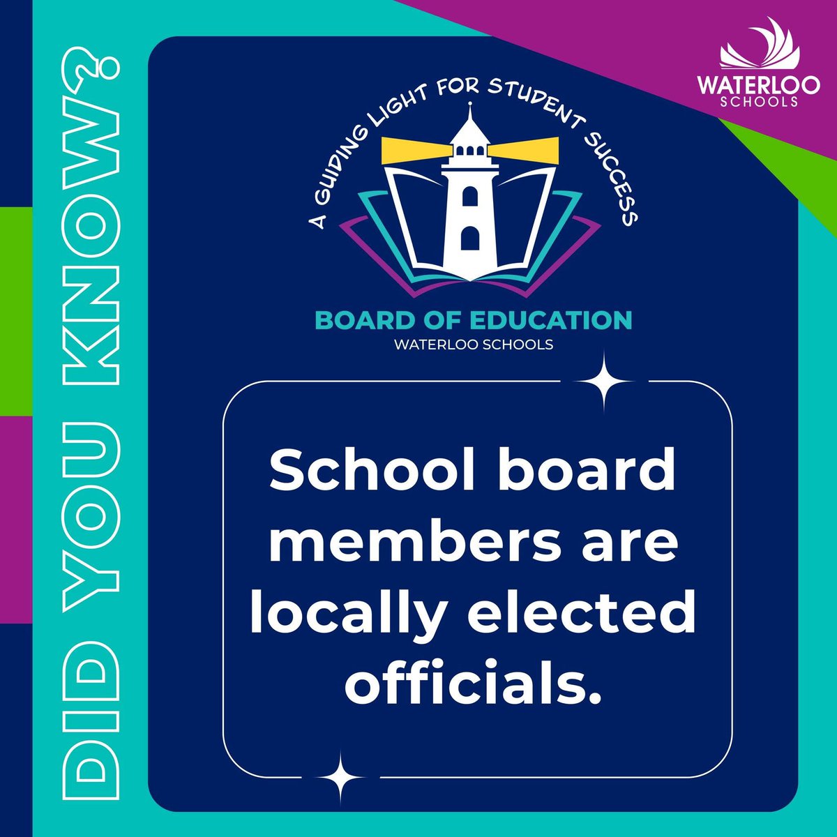 Thank you, school board members! Join us as we celebreaet their dedication and service during School Board Recognition Month!
#WaterlooProud #celebrateiaschoolboards #Infinitepossibilities