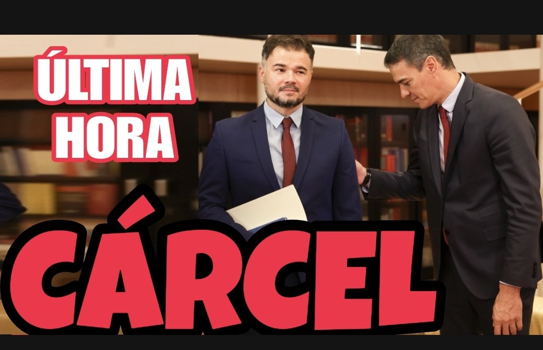 UACD_Youtube's tweet photo. GABRIEL RUFIÁN HA RECONOCIDO EN RTVE ANTE SILVIA INTXAURRONDO QUE PEDRO SÁNCHEZ ES PROBABLE QUE ACABE EN LA CÁRCEL COMO LULA DA SILVA EN BRASIL.

ES BUENO QUE INCLUSO LOS POLÍTICOS PARÁSITOS QUE APOYAN A SÁNCHEZ COMO RUFÍÁN, EMPIECEN A VER LAS OREJAS AL LOBO Y QUE COMIENCE A NORMALIZARSE QUE SI UN POLÍTICO ES CORRUPTO, DEBE ACABAR EN LA CÁRCEL COMO CUALQUIER CIUDADANO, AUNQUE SEA EL PRESIDENTE DEL GOBIERNO.

Todo aquí:
https://t.co/Ity9wS3s7F