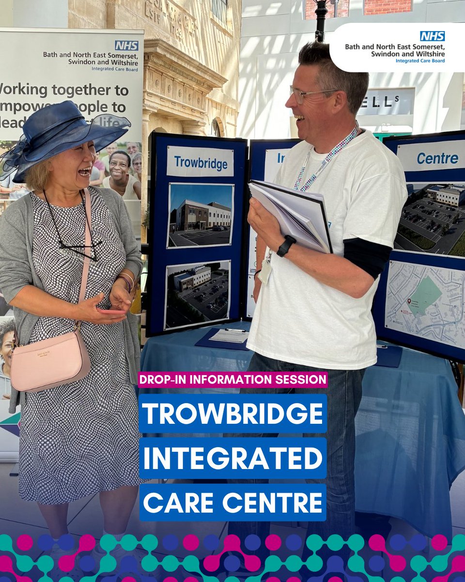 It was great to see <a href="/wiltscouncil/">Wiltshire Council #WiltshireTogether</a> councillor, Eunja Palmén last week and share the plans for the integrated care centre coming to #Trowbridge

📍 Next session for local residents to come and find out more is tomorrow at Roundstone Surgery

bsw.icb.nhs.uk/find-out-more-…

#BSWTogether
