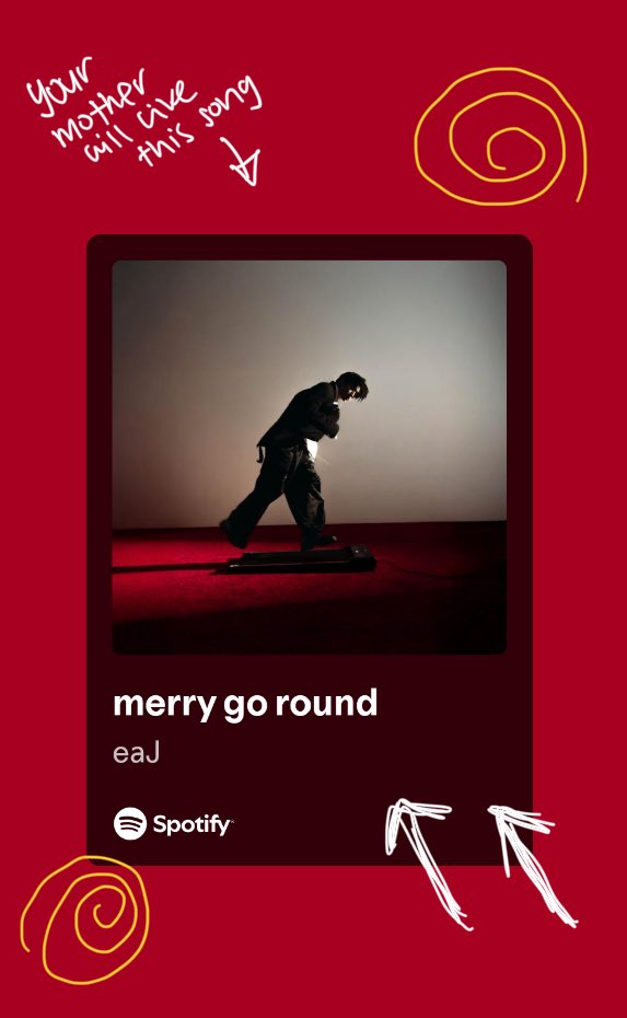 eaJ_SG's tweet photo. 🚨 EHH GUYS! “MERRY GO ROUND” by @eaJPark is available in singapore, EVERYWHERE~  Spotify lah, Apple Music, all lah,, 
go see see your music platform that you use ah~

ah here here ⬇️
🔗: https://t.co/c4VlDCyGyk

#eaJ #eaJPark 
#eaJmerrygoround
#Round2witheaJ
#TheRideGoesOn https://t.co/VbvcKzn1nJ