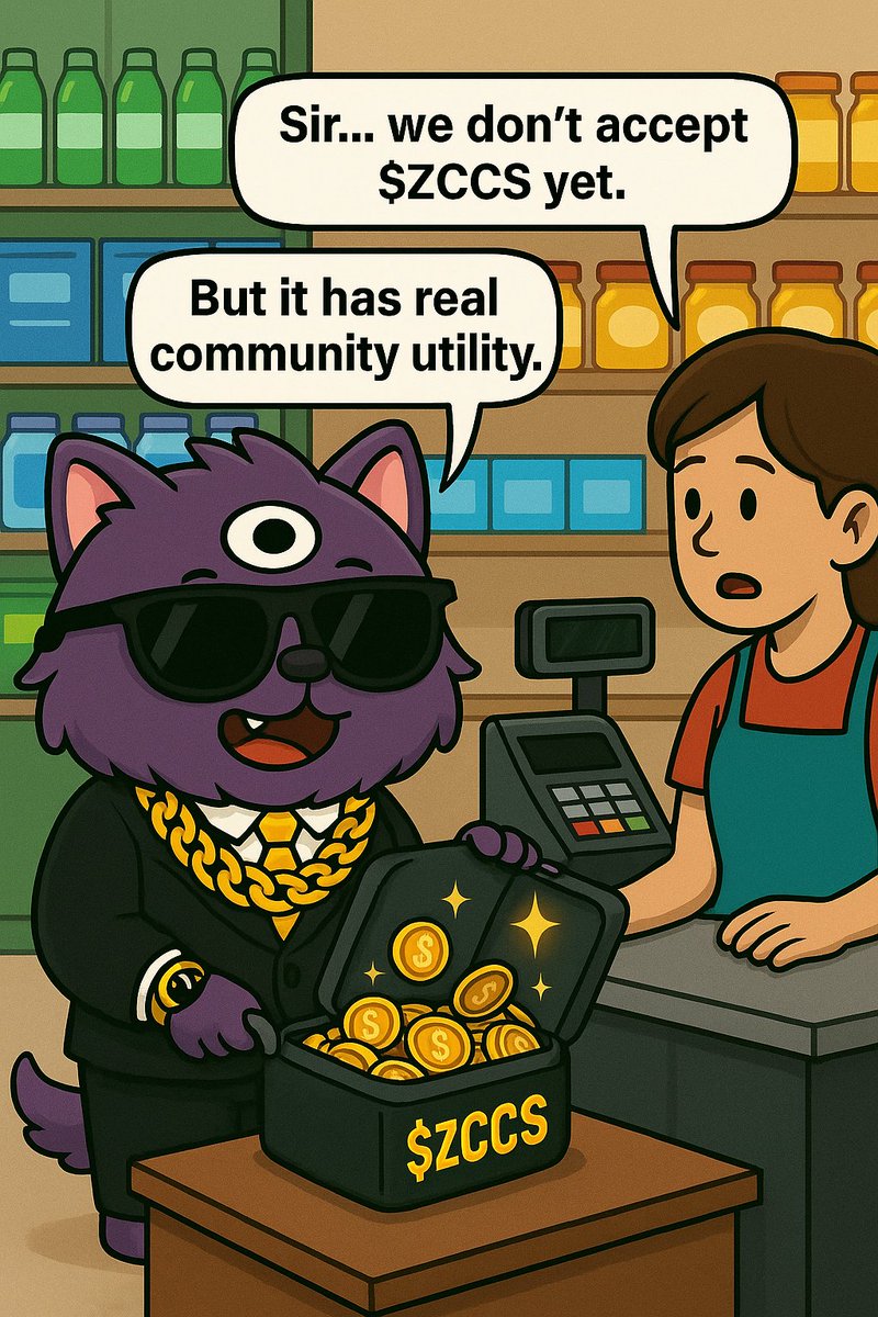 ZogZogCoin's tweet photo. "Sirโฆ we donโt accept $ZCCS yet."
"But it has real community utility."
#ZogZogCoin #UtilityIsComing #AirdropProblems https://t.co/pv7wuwaGW8