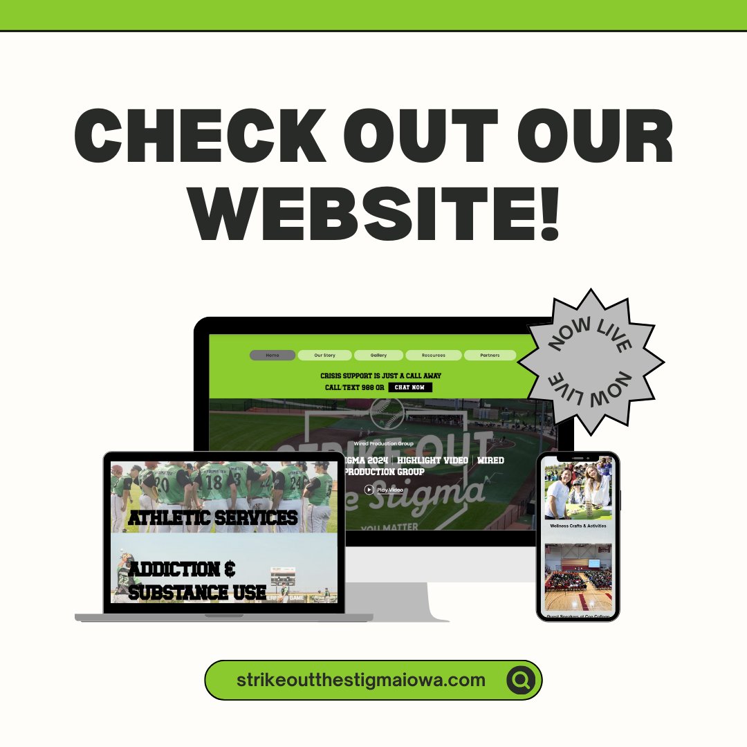 StrikeStigma's tweet image. Live now! Check out our website for ALL information about Strike Out the Stigma, including our purpose, guest speaker videos, and photos and flyers from past events. It also features a categorized resource hub to help you identify local mental health services and treatments💚