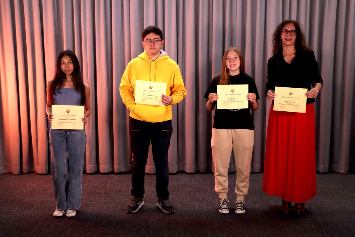 Congratulations to the April 2025 Tigers of the Month 🎉
Their academic dedication, community involvement, leadership and positive forces in the classroom are noticed and celebrated by all. #EastBrunswickTigers