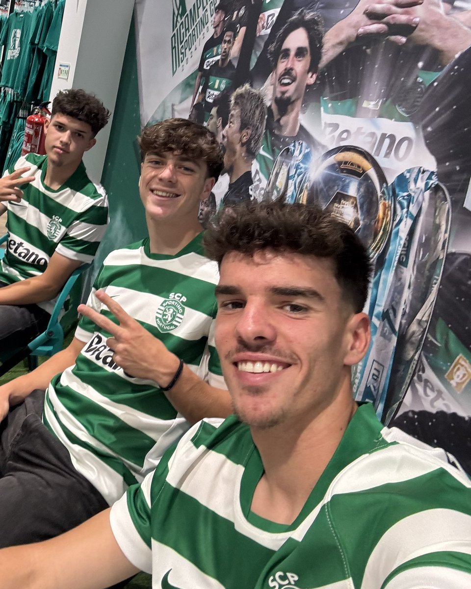 Manuel Mendonça, Mauro Couto e Flávio Gonçalves já estão na Loja Verde do Estádio José Alvalade 🦁
