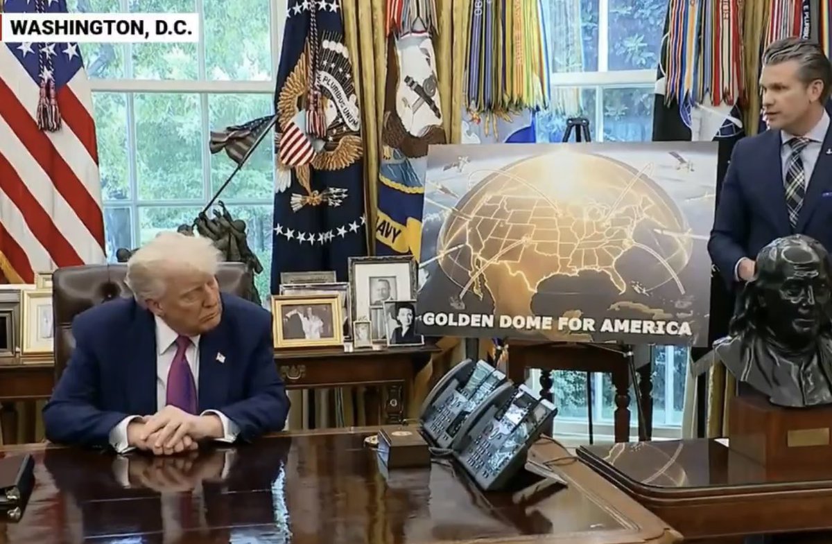 SeeTheBigDipper's tweet photo. @TheRubberDuck79 “GOLDEN DOME FOR AMERICA”
Pics from @PapiTrumpo post:
The gold sure looks far reaching up, down… https://t.co/1Mq4BFwhnd