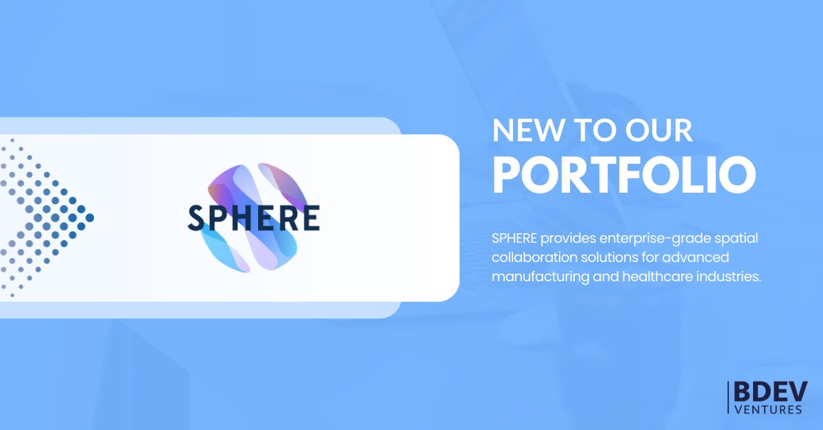 🚀 We're excited to announce our latest investment - <a href="/SphereTechXR/">Sphere XR</a>. The team's platform integrates XR into daily workflows, enhancing enterprise collaboration, training, and operations through immersive, hands-free experiences. 📈🌐 

#innovation #XR #vc