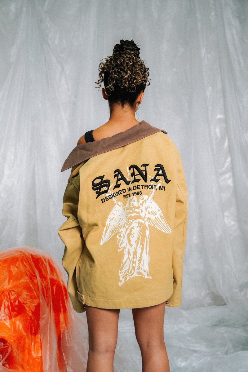 SanaDetroit's tweet image. Our Spring/Summer collection introduces new styles including our Angel Workwear Jacket designed with a relaxed fit, incorporating elements of our heritage. These jackets are made with mid-weight duck canvas, engineered as an added spring layer and finished with patterned inner…