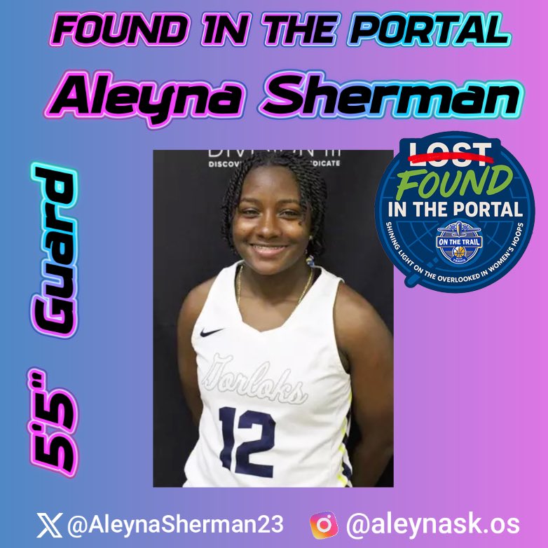 Travis Ponton (@travisponton) on Twitter photo Keeping it rolling here with another episode of Found in the Portal.
<a href="/AleynaSherman23/">Aleyna Sherman</a> finished her sophomore season on a high note, and is looking to get back closer to home in Florida. Picked up some good experience her 1st two years at the D3 level.
youtube.com/shorts/RsOVkrT… Keeping it rolling here with another episode of Found in the Portal.
<a href="/AleynaSherman23/">Aleyna Sherman</a> finished her sophomore season on a high note, and is looking to get back closer to home in Florida. Picked up some good experience her 1st two years at the D3 level.
youtube.com/shorts/RsOVkrT…