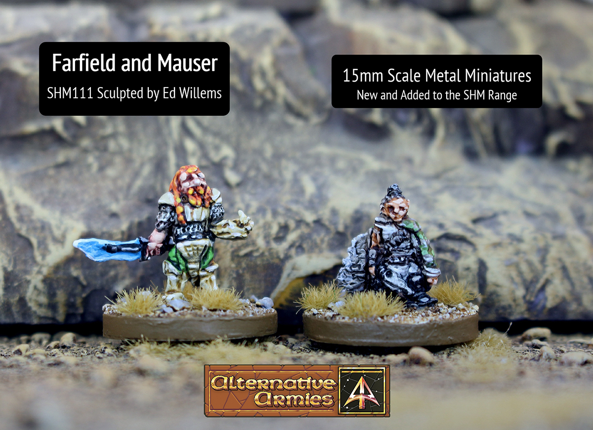 New SHM (Self Help Miniatures)! Aspiring sculptor Ed Willams - Farfield and Mauser 15mm.  Added to over 100 robots, humans, creatures, vehicles by more than a dozen talents.  Giving new talent a chance #alternativearmies #wargaming #15mm rb.gy/xh9ro4