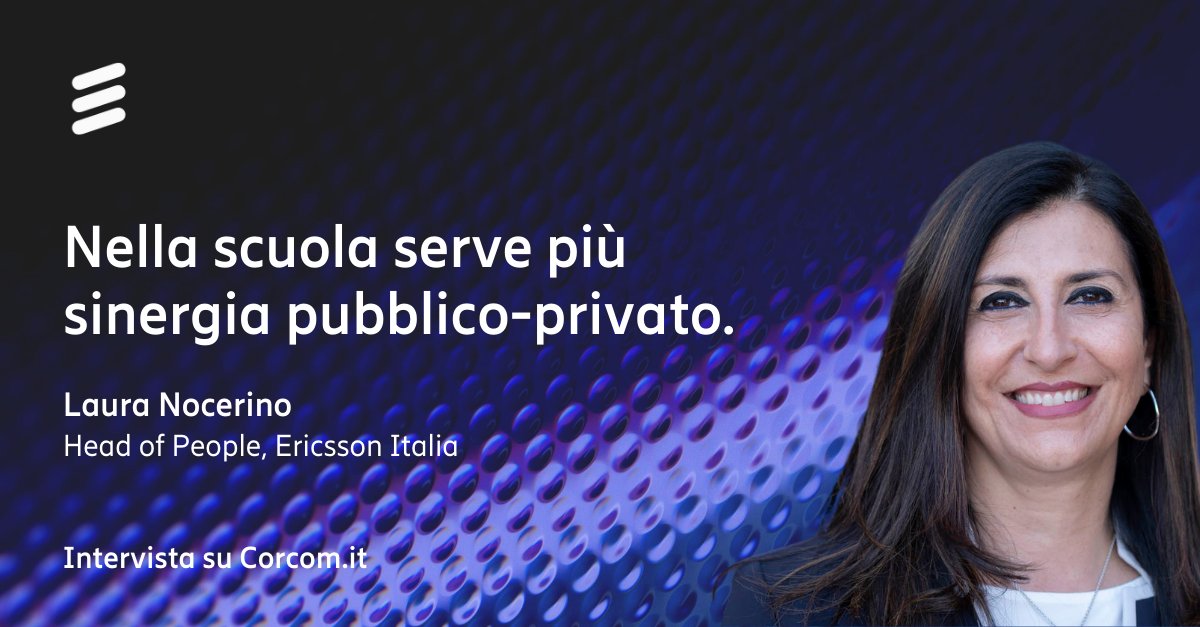 L’Italia è nel pieno della transizione digitale: un cambiamento profondo che riguarda anche le competenze richieste, soprattutto per chi si affaccia oggi al mondo del lavoro.

Laura Nocerino #TeamEricsson ne parla con il CorCom. Leggi qui: m.eric.sn/4TyC50VWv0I