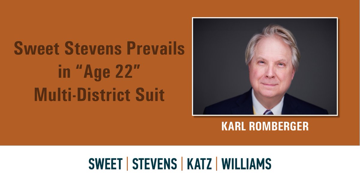 Four students challenge two schools on one policy, yet Karl Romberger has helped the districts prevail. Get the story here: sweetstevens.com/newsroom/sweet…
#Pennsylvania 
 #School #SpecialEducation #Age22Policy #Lawyers