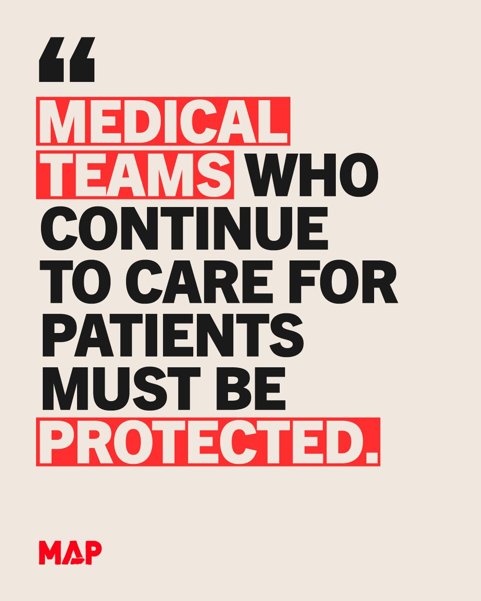 “My message is the same one we’ve been repeating for more than a year and a half: medical teams who continue to care for patients must be protected.”

- Dr Khaled Al-Shawa, a surgeon in Gaza.

🔴 1,400 healthcare workers have been killed in Gaza since October 2023.