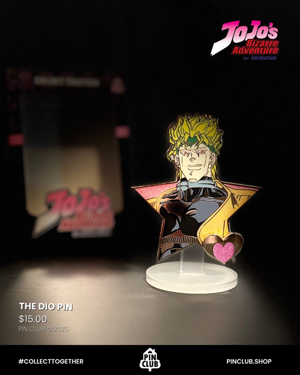 Happy AniMay! Have you seen our newest releases? The JoJo and Dio pins from Jojo's Bizarre Adventure.
#jojobizarreadventure #JJBA #animay