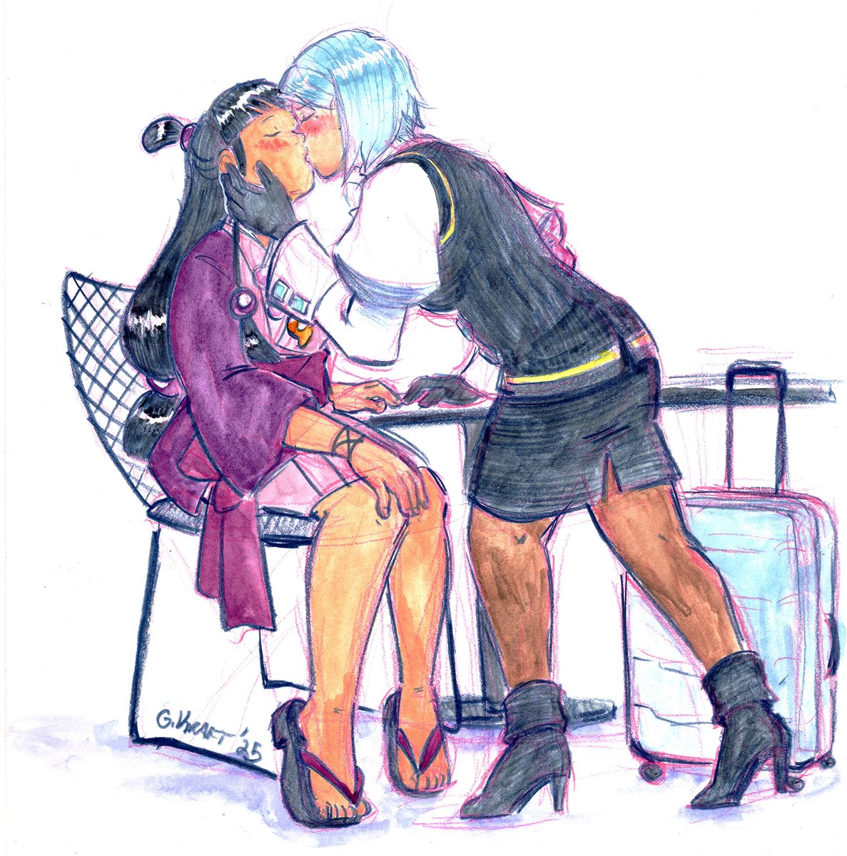 GraceKraft's tweet photo. “Is this acceptable, Maya Fey?”
“Yeah, go for it...”
A little fanfic fanart from Turnabout Substitution <33
- - -
#franmaya #aceattorney #franmayamonth #FranMAYa2025 https://t.co/Ndnf9s6gXg