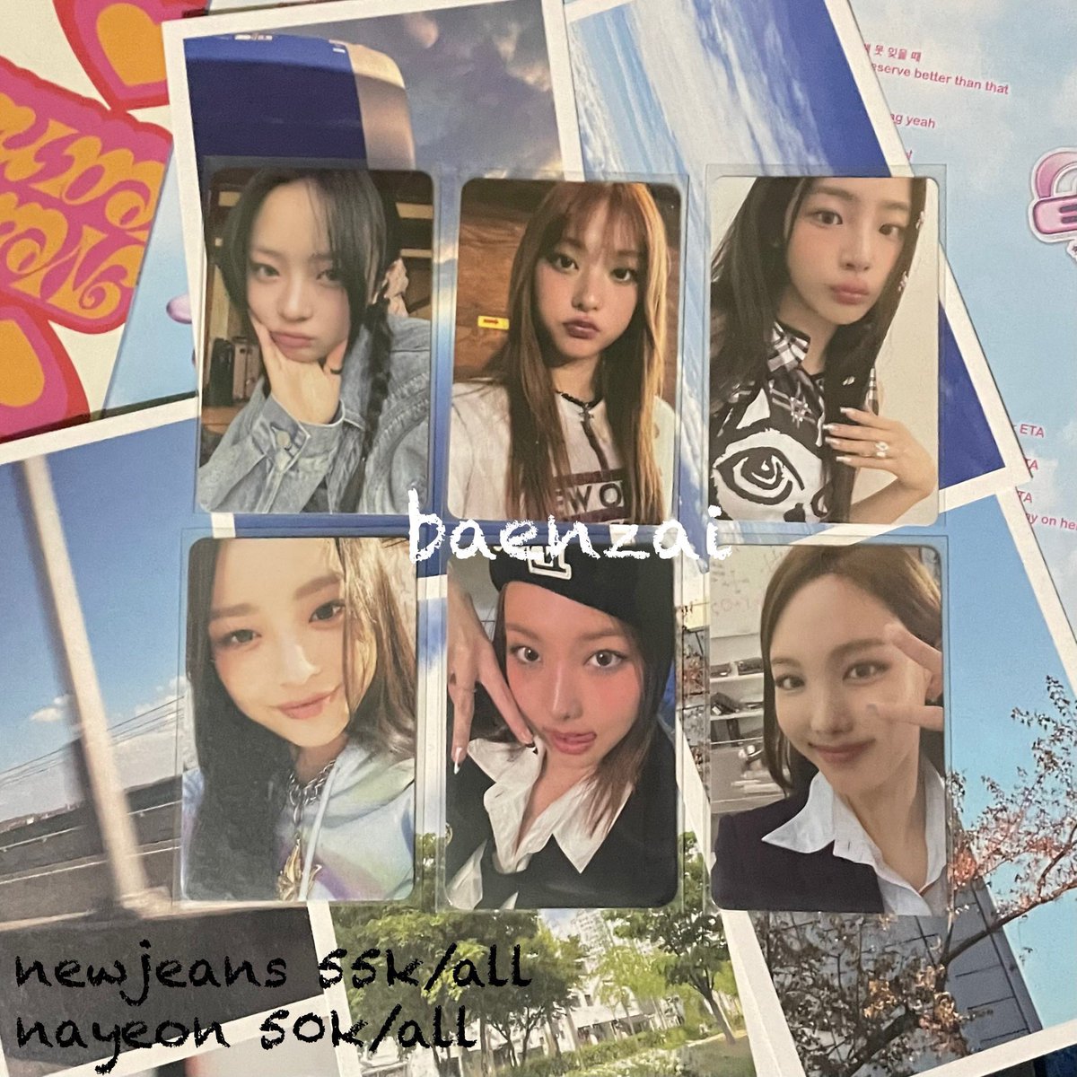 wts want to sell
!¡ photocard hanni haerin minji newjeans
!¡ nayeon twice

- condi aman selayaknya kertas pc pada umumnya yhh
- dom solo, bisa keep event oren, incl all
- bisa satuan jugaaa, harga dm yaaa
‼️ not for sensitive buyerr‼️