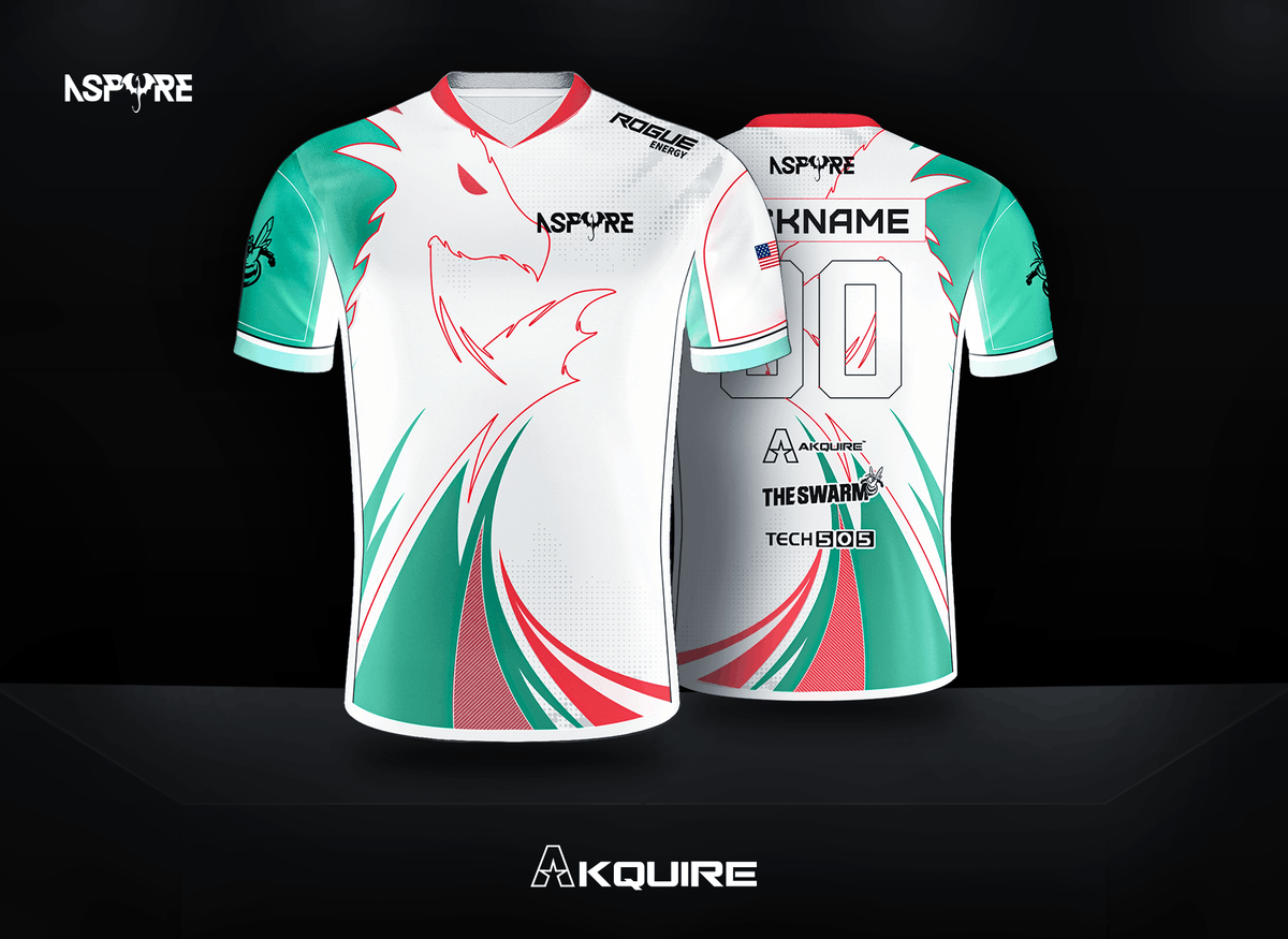 Aspyre x Swarm jersey AVAILABLE NOW‼️‼️

"Fly like a dragon, sting like a bee."

Get your custom AxS Jersey HERE:
akquire.ca/product/aspyre…

#AxS🐝 #Valorant🛡️ #Esports🎮 #Merch👕