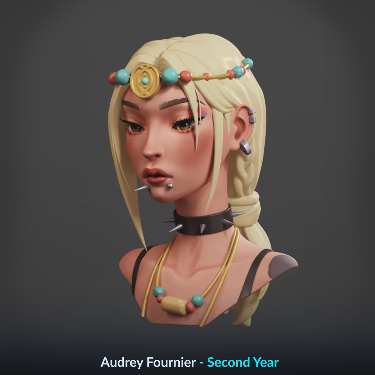 Artside_School's tweet photo. Nos deuxième année ont eu deux semaines pour réaliser des bustes stylisés handpaint
Ils étaient encadrés par Quentin Guiraud!
Voici les résultats !
#artside #artsideschool #sculpt #chara3D #Handpaint https://t.co/BEEy5oJx9m