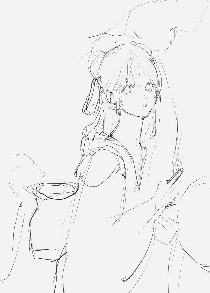 swoomiko's tweet photo. sketch vs final 

#ApothecaryDiaries https://t.co/244J9r4XN5