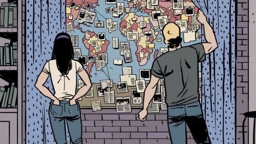 plotting their silly plans