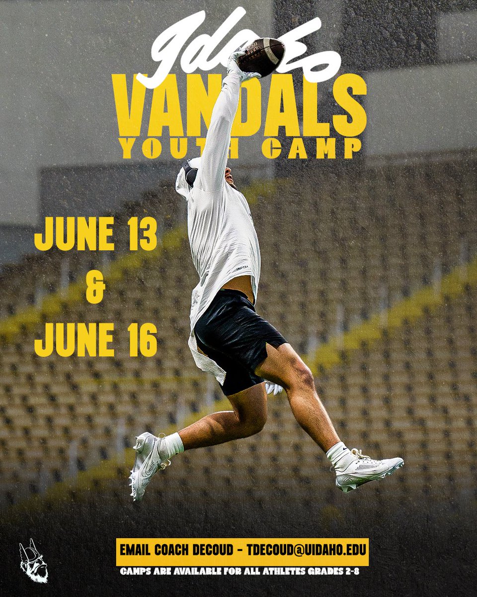 Z (@zakhari_spears) on Twitter photo Come get coached up by real ones.
If you chasing greatness, tap in!
June 13 & 16. Grades 2–8.
<a href="/CoachTD__/">Treston Decoud</a> | <a href="/VandalFootball/">Idaho Football</a> Come get coached up by real ones.
If you chasing greatness, tap in!
June 13 & 16. Grades 2–8.
<a href="/CoachTD__/">Treston Decoud</a> | <a href="/VandalFootball/">Idaho Football</a>