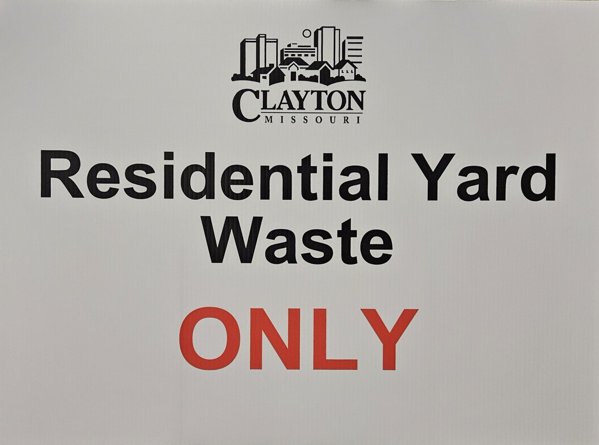 Two dumpsters have been reassigned to accept all residential waste, including food waste and building materials collected by homeowners (not contractor waste). For more information, please visit claytonmo.gov/May2025Storm.