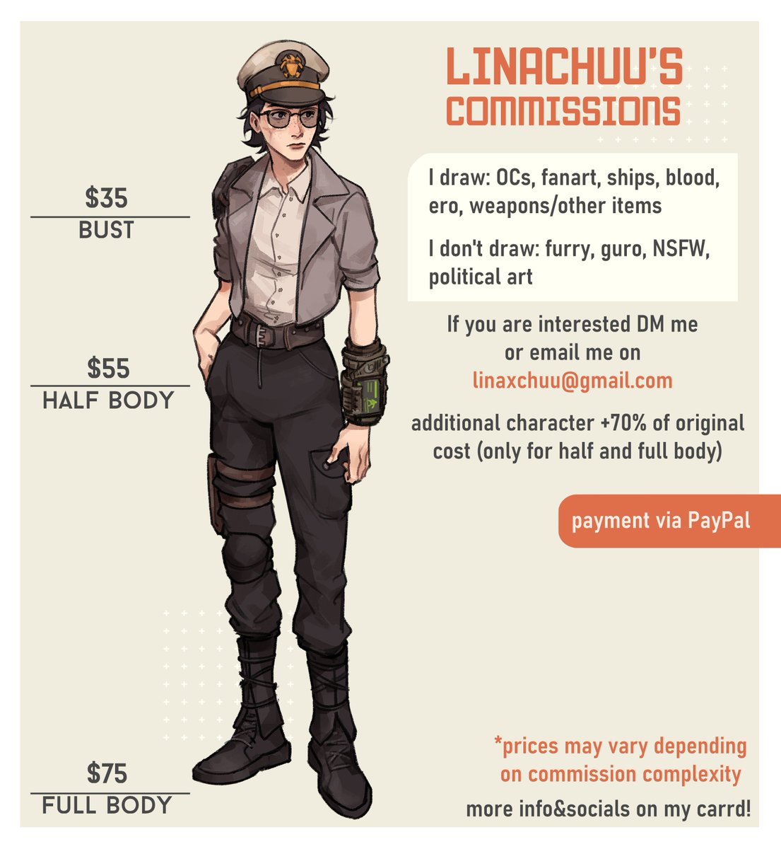 linaxchuu's tweet image. commission slots are open!
➡️DM or email me on linaxchuu@gmail.com
go to my carrd for more info linachuu.carrd.co/#
#commissions #commissionsopen