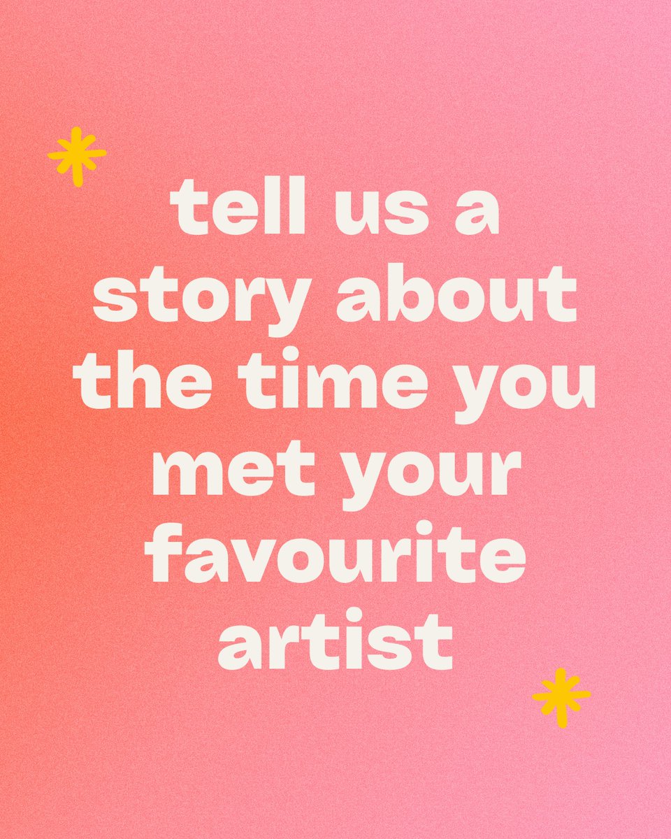 Meeting your fave is core memory stuff, and we wanna know everything!

Where were you? What did you say? Did you cry? Did they compliment your outfit? Did you blank completely and regret it forever?

Tell us what went down in the replies 👇