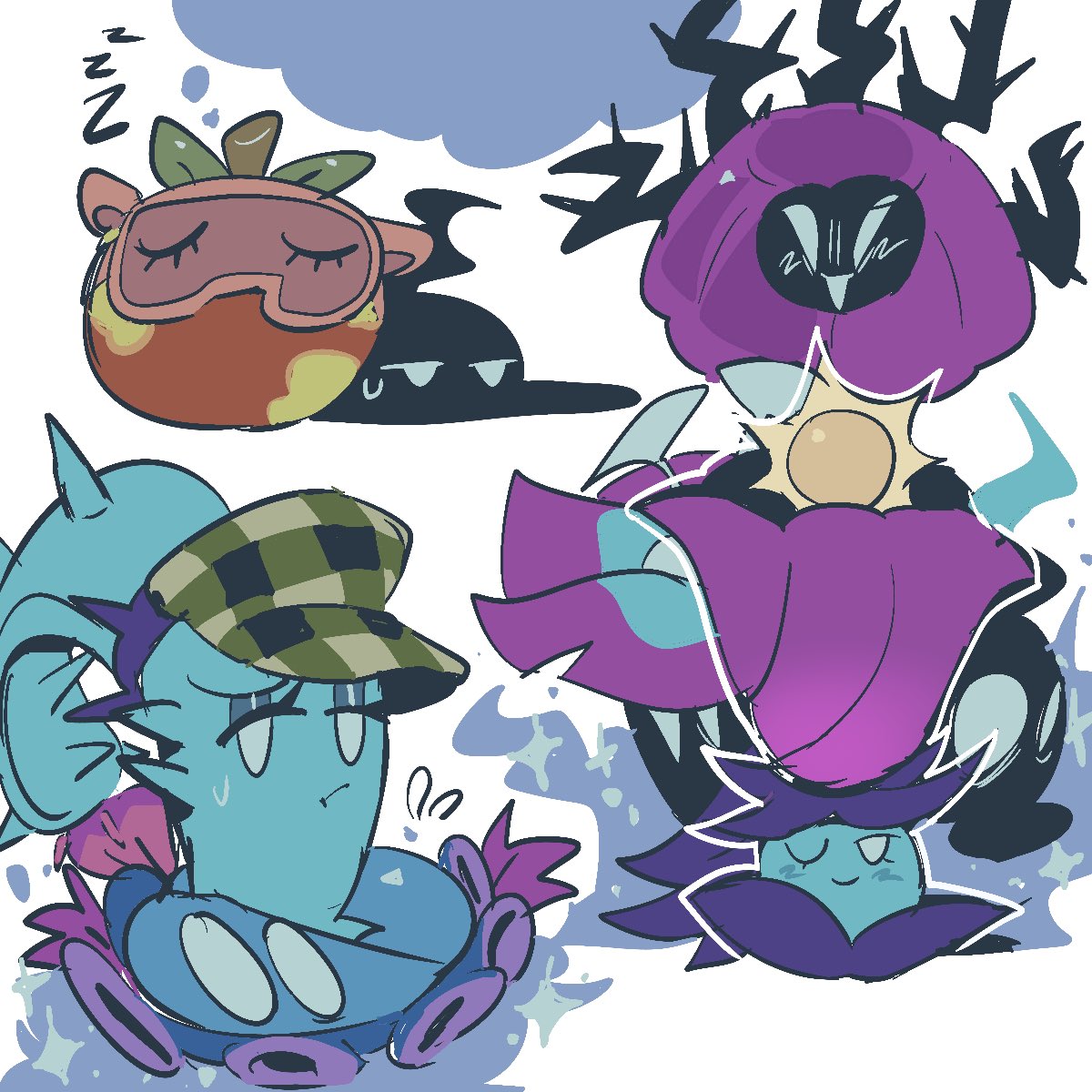 aerilateb00sted's tweet image. shadowy shenanigans #pvz2