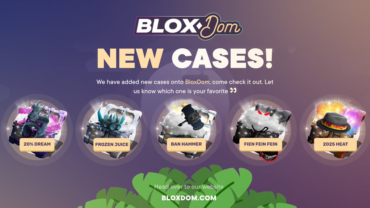 5 New Cases Just Dropped! Try them out! bloxdom.com