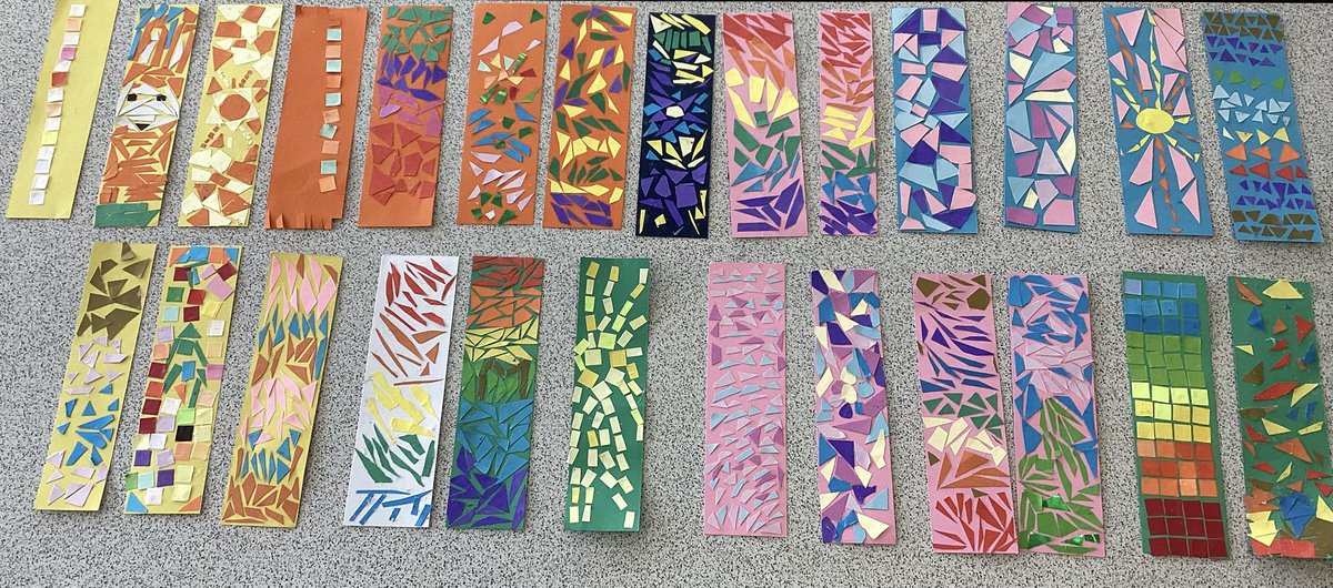 llysfaen2028's tweet photo. #3AVβs mini mosaic bookmarks! #EA https://t.co/Tjod2FxCdW
