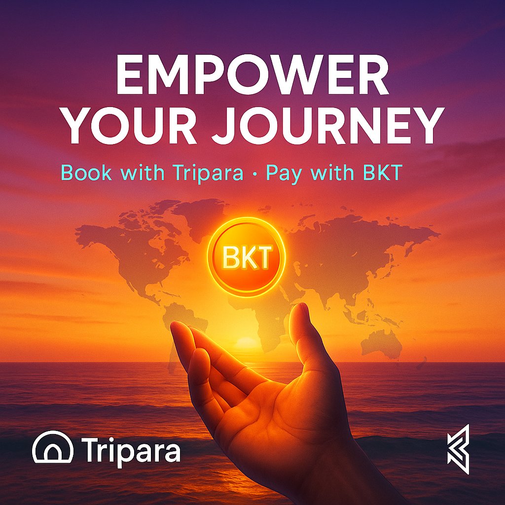 battlekoin's tweet photo. 🌍✨ Empower Your Journey
Book with Tripara · Pay with $BKT — travel on your terms.
Where will BKT take you next? 🚀💫
#TravelWithBKT #TriparaAdventures #CryptoTravel https://t.co/2efEqXE5vl