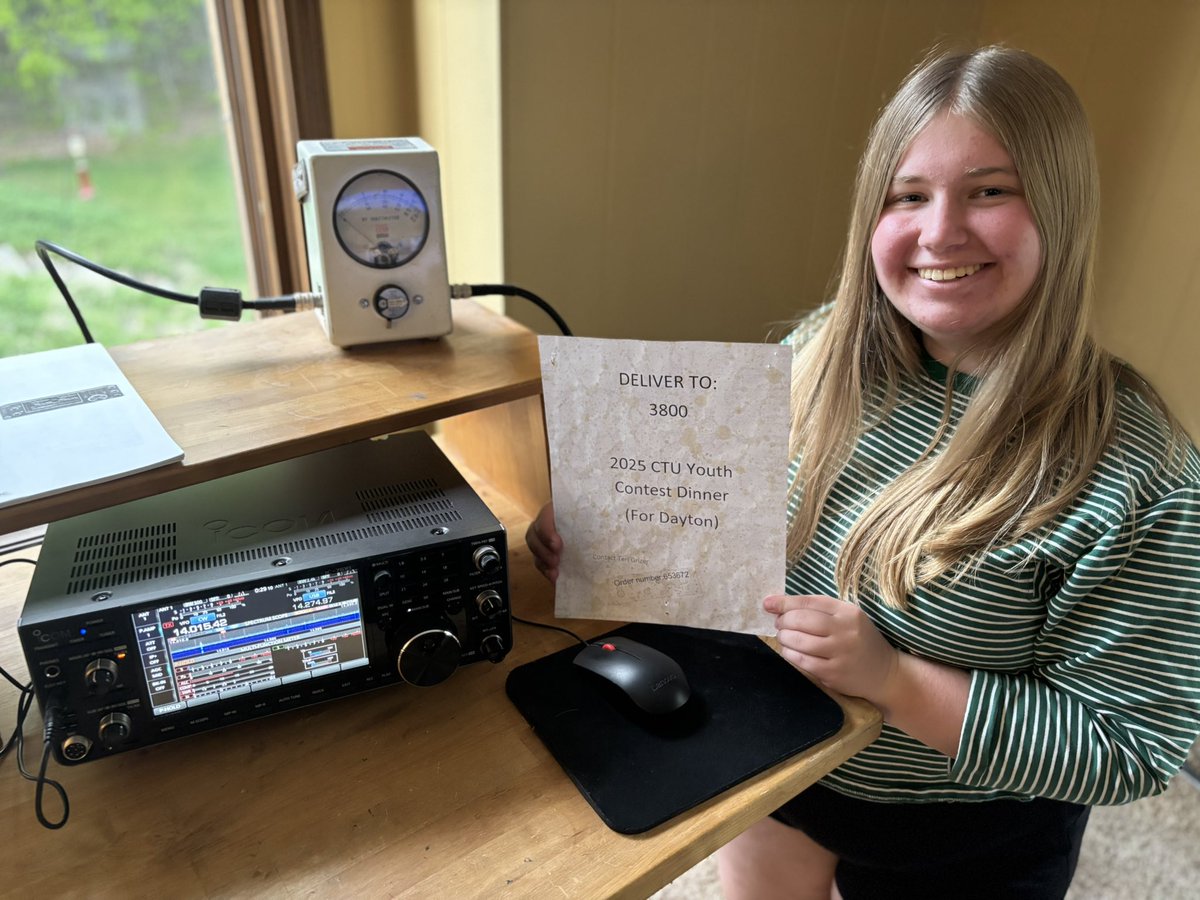 Just powered on the ICOM IC-7610 I won at the 2025 Contest Dinner!! Still can't believe it's real! Thank you <a href="/DXEngineering/">DX Engineering</a> and <a href="/IcomAmericaInc/">Icom America Inc</a> for donating this incredible radio.