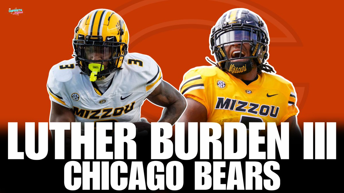 DynastyPlay's tweet photo. With the 39th overall pick in the 2025 #NFLDraft, the #Bears selected WR Luther Burden III.

We broke down Burden's dynasty value on the YouTube page: https://t.co/AqLKa24lJN https://t.co/unJ5j6ZN20