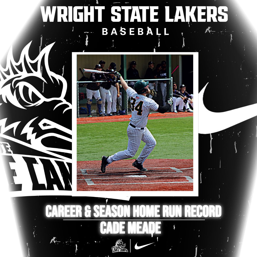 Wright State Lake Campus Athletics (@wslakeathletics) on Twitter photo 💥RECORD💥
This past season, Sr. Cade Meade became our new leader career Home Runs and single season Home Runs❗️⚾️
<a href="/wsulc_baseball/">Wright State Lake Baseball</a> <a href="/LakeCampus/">Lake Campus</a> 💥RECORD💥
This past season, Sr. Cade Meade became our new leader career Home Runs and single season Home Runs❗️⚾️
<a href="/wsulc_baseball/">Wright State Lake Baseball</a> <a href="/LakeCampus/">Lake Campus</a>