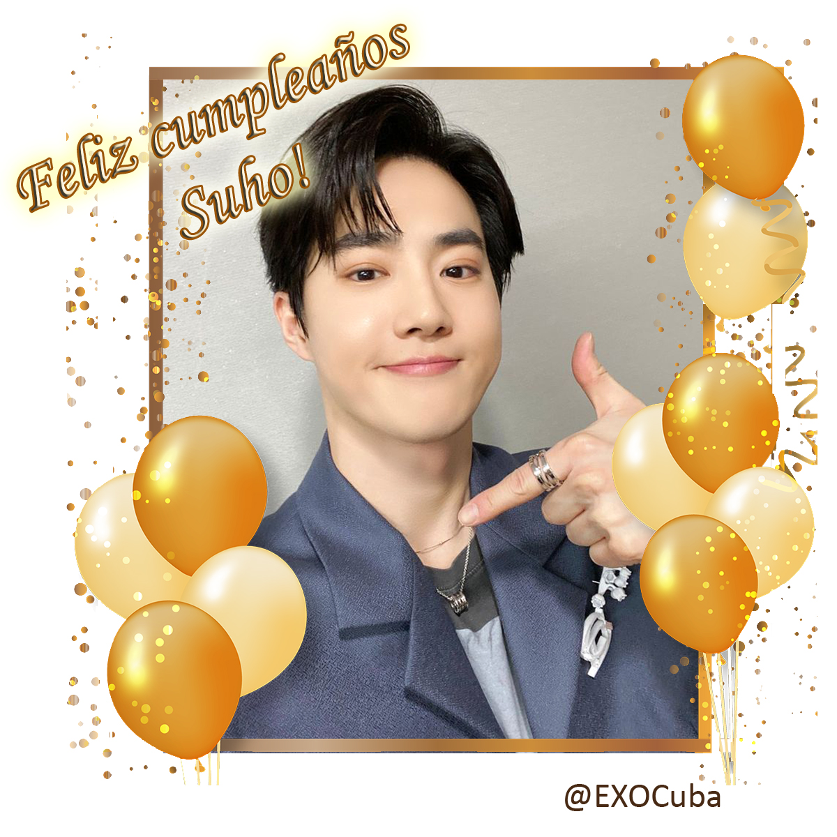 EXOCUBA's tweet photo. Feliz cumpleaños #SUHO con todo nuestro amor desde Cuba
 #SUHO #수호 
#EXO #엑소 #weareoneEXO 
#HappySUHOday
@weareoneEXO https://t.co/k2qYWmjtkh