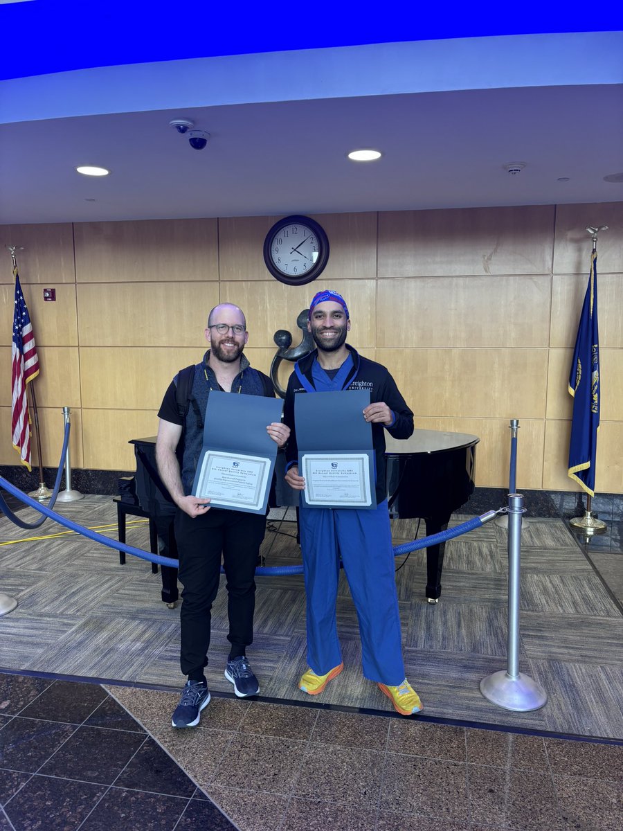 Creighton GI Fellowship (@creightongi) on Twitter photo โจ A clean sweep for our GI deptโผ๏ธ
2๏ธโฃ fellows ๐จ๐ปโโ๏ธ๐ง๐ฝโโ๏ธ
2๏ธโฃ awards ๐๐
๐ #EvenDaugherty - Best Overall Project in QI/Patient Safety
๐ <a href="/clivejmiranda/">Clive Miranda, DO, MSc</a> - Healthcare Innovation Original Research Award
We are SOOO proud of you!!! ๐๐๐
#CreightonProud #FutureOfGI #GITwitter โจ A clean sweep for our GI deptโผ๏ธ
2๏ธโฃ fellows ๐จ๐ปโโ๏ธ๐ง๐ฝโโ๏ธ
2๏ธโฃ awards ๐๐
๐ #EvenDaugherty - Best Overall Project in QI/Patient Safety
๐ <a href="/clivejmiranda/">Clive Miranda, DO, MSc</a> - Healthcare Innovation Original Research Award
We are SOOO proud of you!!! ๐๐๐
#CreightonProud #FutureOfGI #GITwitter