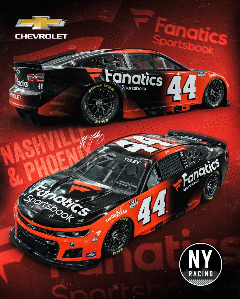 jakobkhalilart's tweet image. My new design for JJ Yeley and Fanatics Sportsbook for Nashville &amp;amp; Phoenix