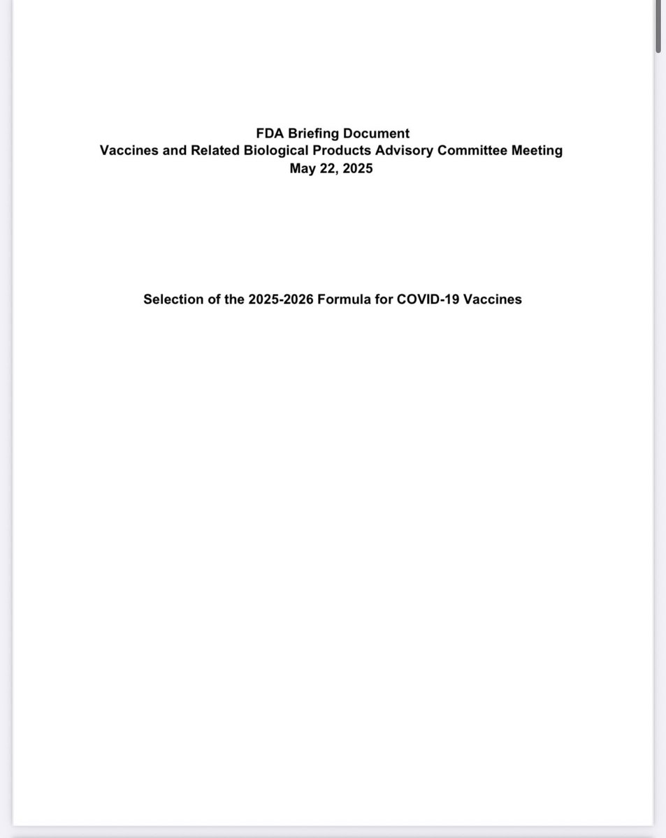 RealDrJaneRuby's tweet photo. ⚠️ WARNING:  FDA VACCINE ADVISORY CMTE BRIEFING DOCUMENT FOR MAY 22, 2026 Meeting To Recommend More mRNA Bioweapons (Vaccines) For 2025-26

I'm reviewing this in detail today and you should too

https://t.co/RDhNMsJkWc https://t.co/kl1LUk5BBF