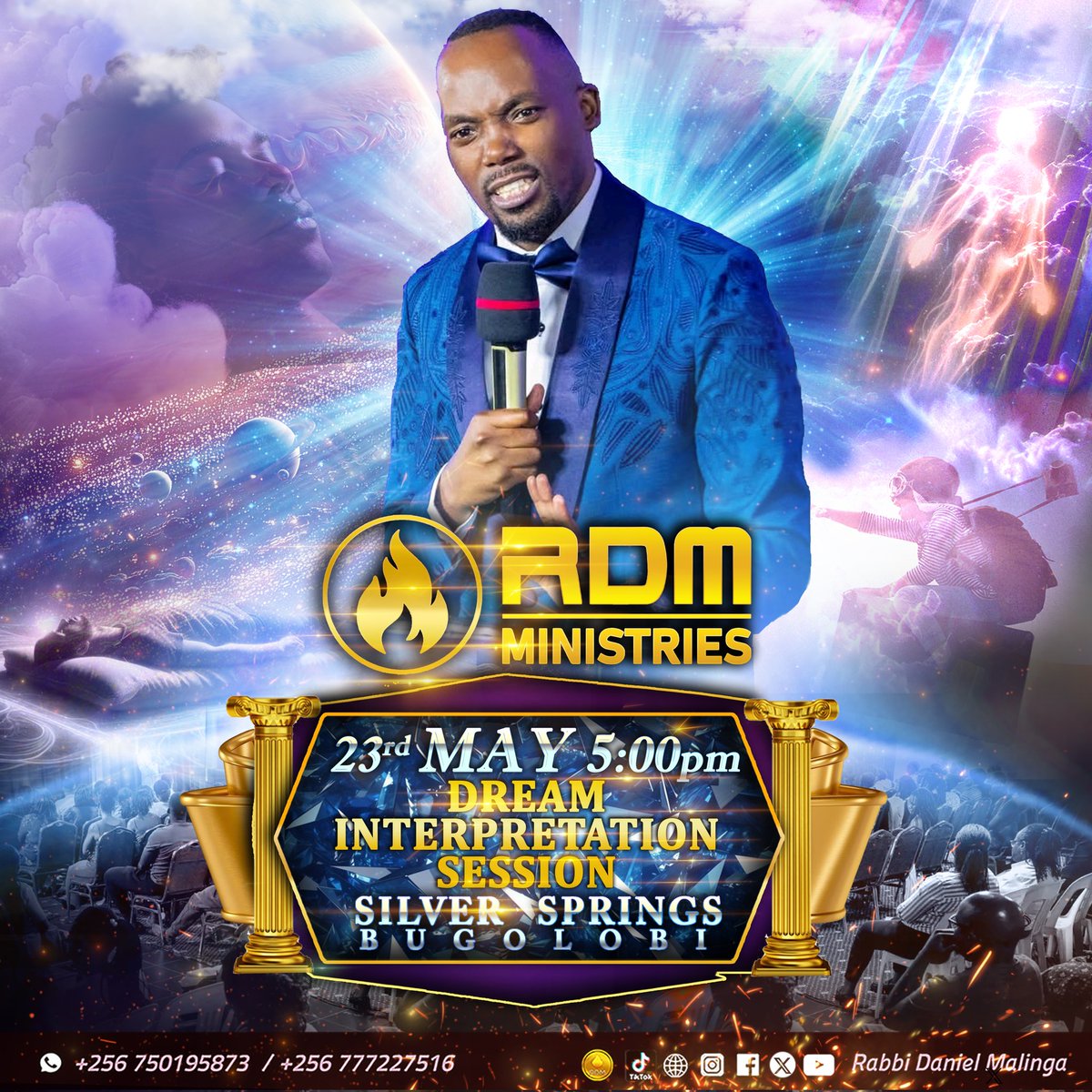Join us this Friday evening as we delve into deeper Mysteries of God with Rabbi Daniel Malinga at Silver Springs Hotel, Bugolobi.
#RabbiDanielMalinga