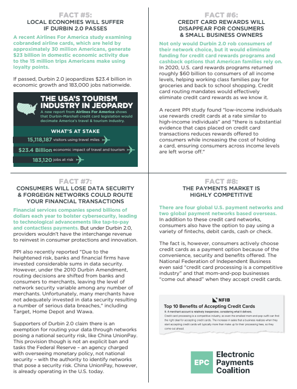 EPC_Updates's tweet photo. 🚨Don’t be fooled by corporate mega stores.

Get the TRUTH about the Durbin-Marshall credit card mandates - the scheme corporate mega-stores like @Walmart and @Target don’t want you to know about. 👇 https://t.co/BLBf1BRyff