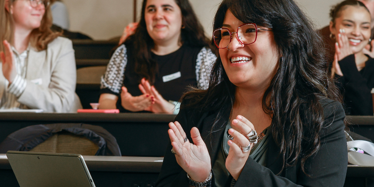 LoyolaLaw's tweet photo. Loyola’s  Stand Up for Each Other (SUFEO) student organization celebrates 10 years! Since the educational advocacy program launched, law students in  SUFEO have served hundreds of K-12 students and their families. Read  more: https://t.co/nVCJB71ThY https://t.co/ZdM1bInQGU