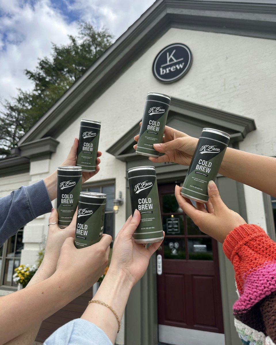 SURPRISE! FOR THE FIRST TIME EVER: K BREW CANNED COLD BREW 👀☕🍫️ — with notes of chocolate, pecan, and caramel. Launching at all four locations tomorrow 05/20 in-store, online, and on the app. 🎉 Huge thanks to Roastery Team for turning this dream into reality!