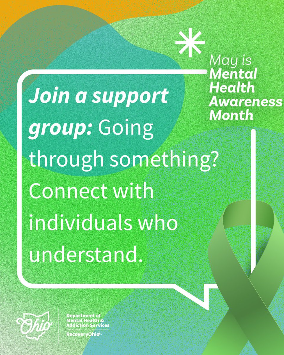Navigating challenges? Find your tribe in support groups, where shared experiences spark understanding and connection. Day#21 of #MentalHealthAwarenessMonth is a reminder that you're not alone and your story matters. 👥