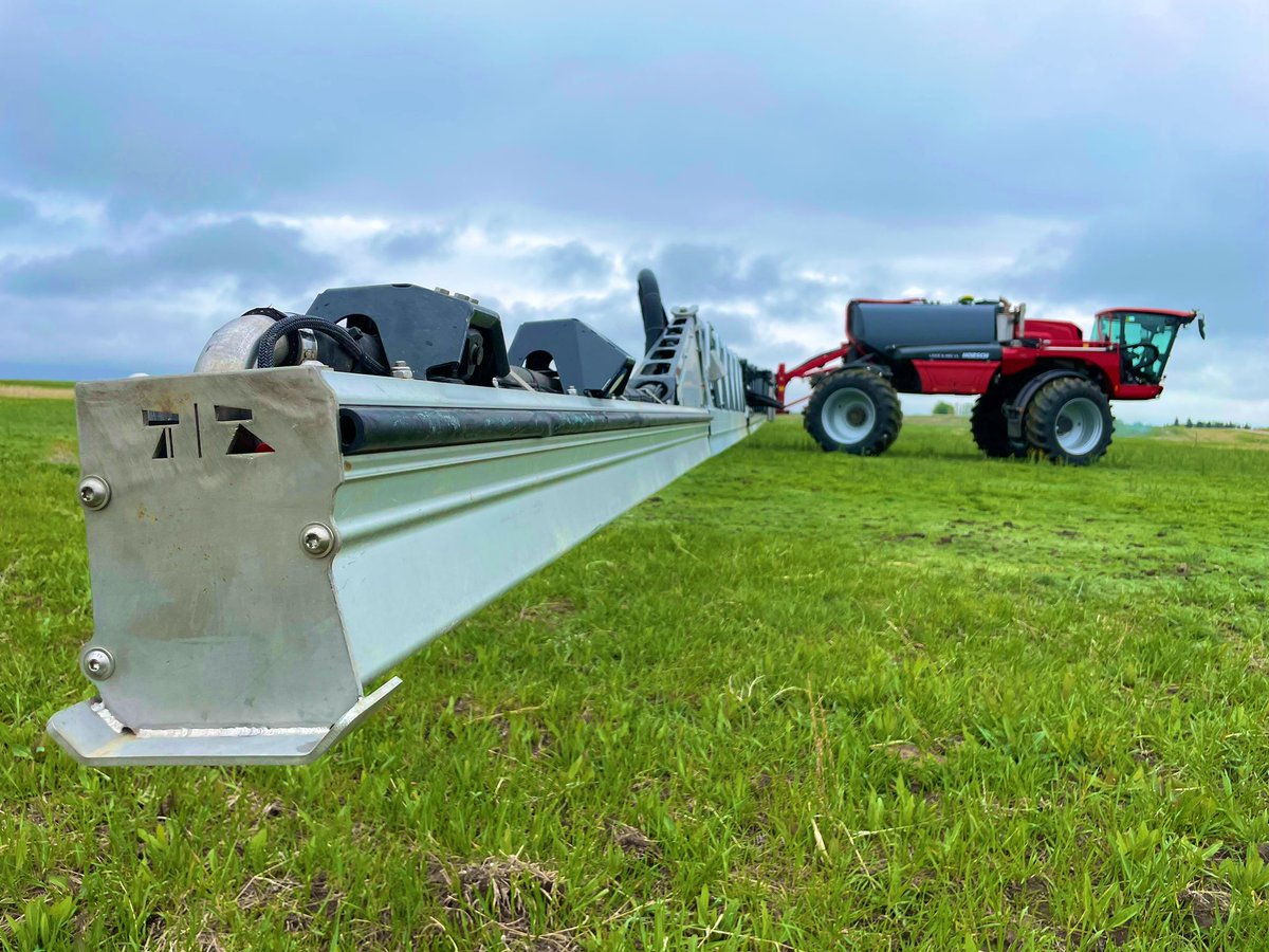 Have the 160 foot boom, 2140 tank set up in a demo field around swift current.  Stop in if you want to try it out.