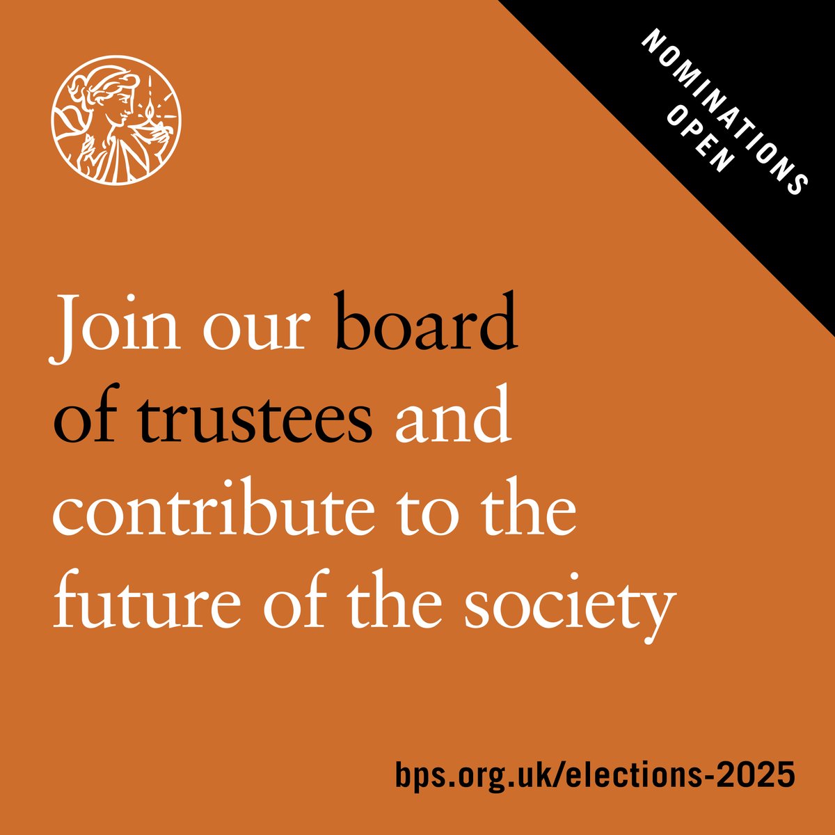 BPSOfficial's tweet photo. Would you like to contribute to the future of the society? 

Join our Board of Trustees and play a key role in shaping the future of the BPS.

Deadline for nominations: 28 May '25 &amp; for the EDI role 11 Jun '25

Get involved: https://t.co/NmYKgFyW3f https://t.co/3xFZXKXPSa