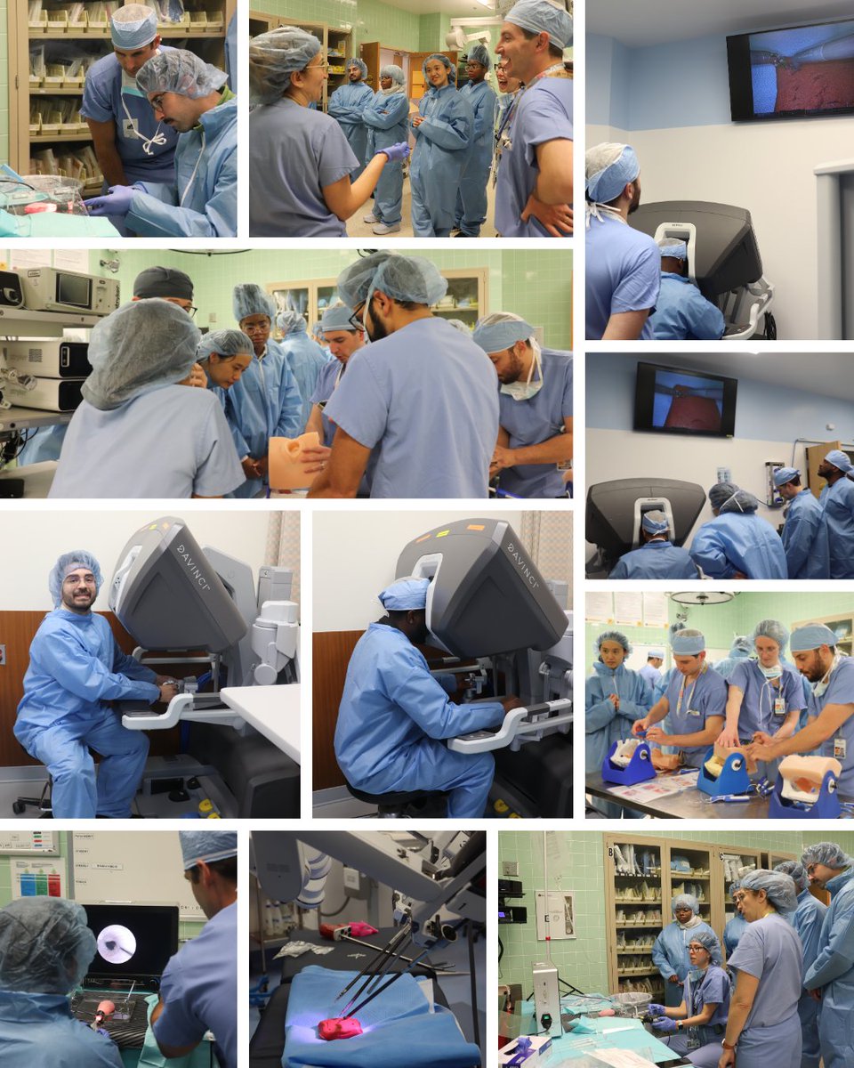 Faculty and residents oversaw lab stations where AKSP scholars practiced robotic surgery, injections for treating incontinence, and placing AdVance Slings. 
#urology #medschool #MedEd #roboticsurgery